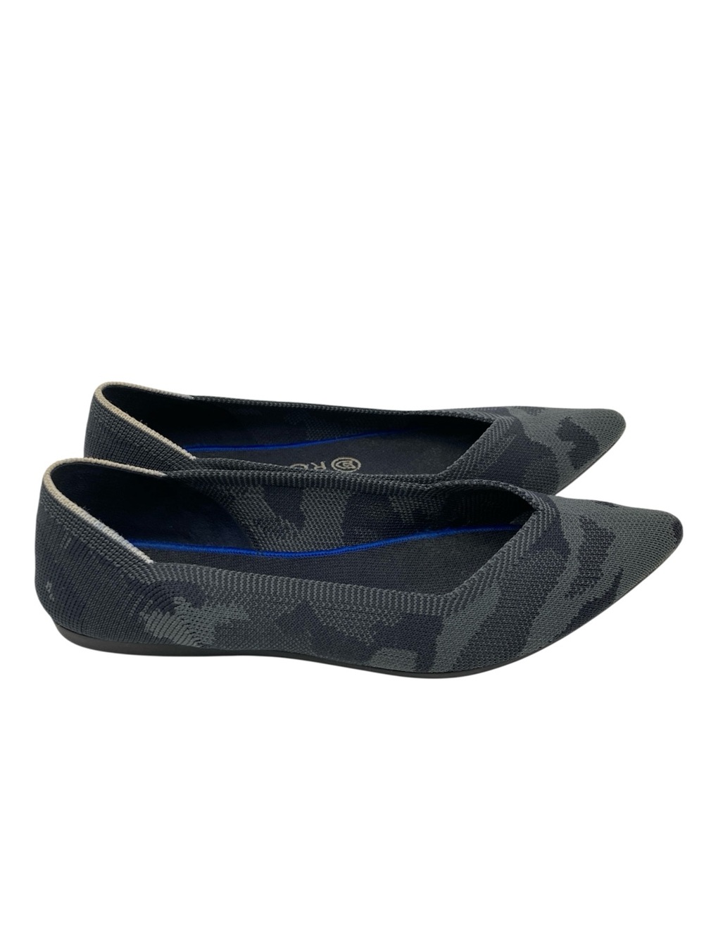 Rothy's The Point Dark Camo Print Pointed Toe Ballet Flats